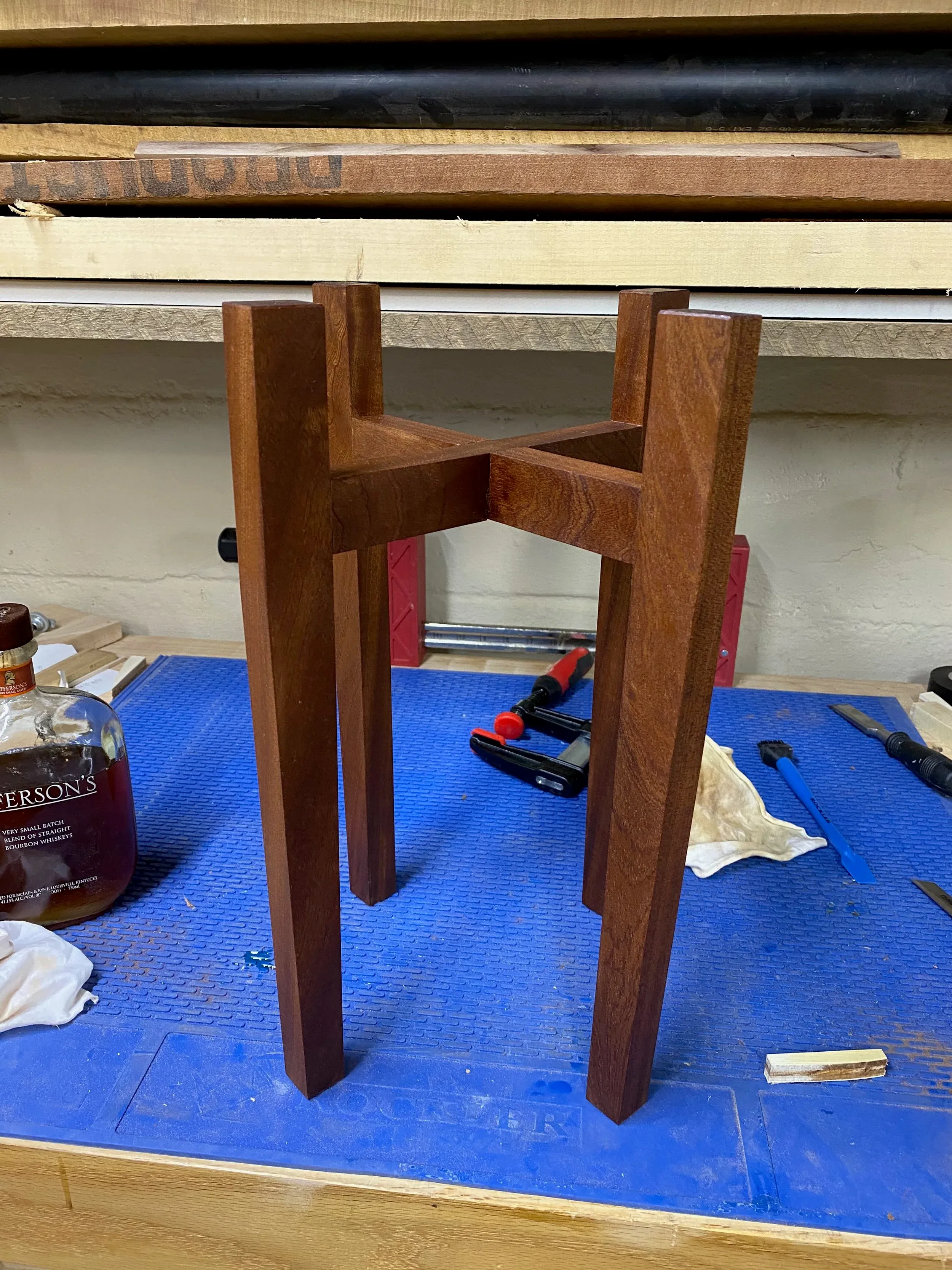 Sapele Plant Stand — photo 2