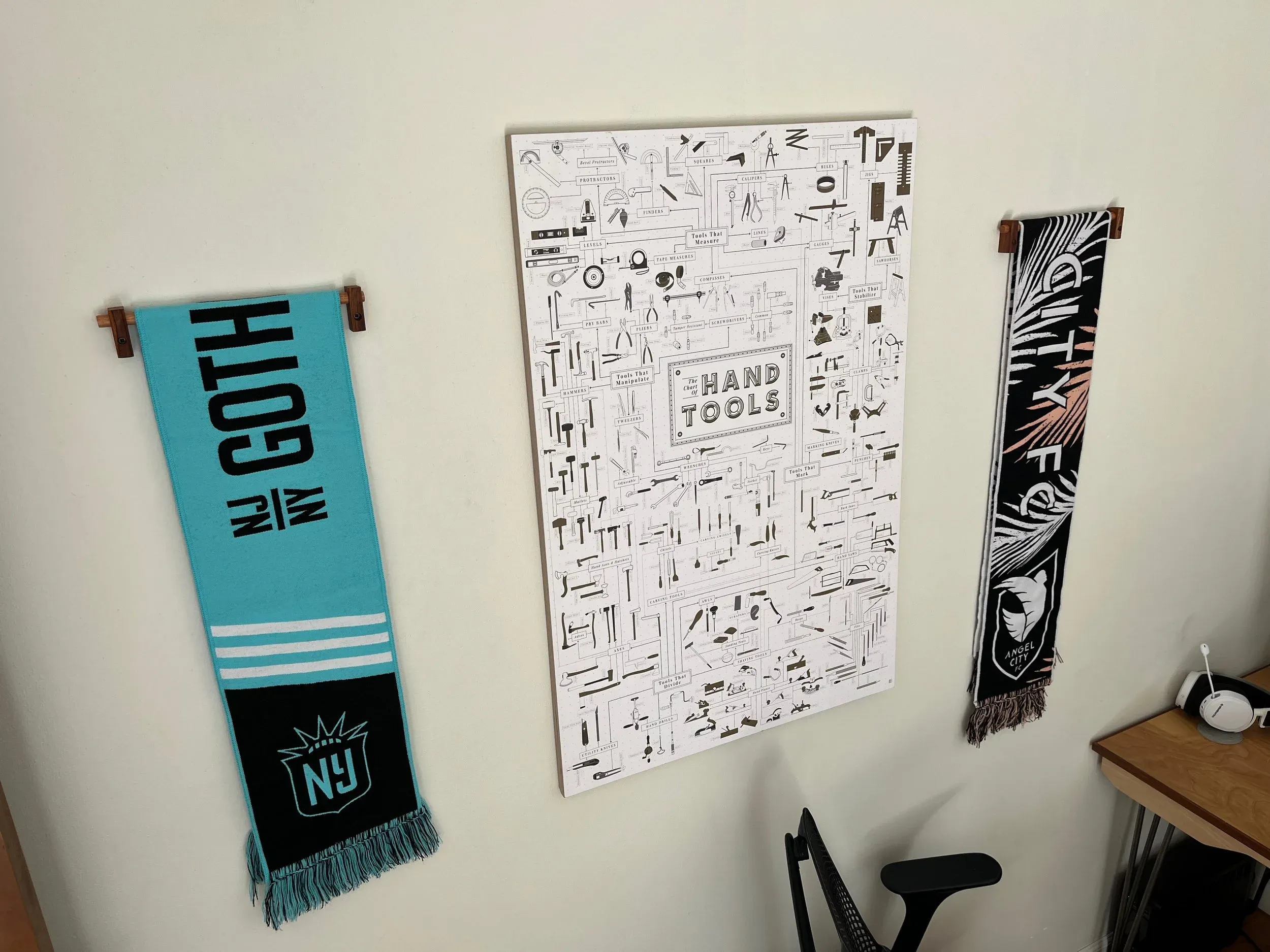 Football Scarf Mount — photo 3